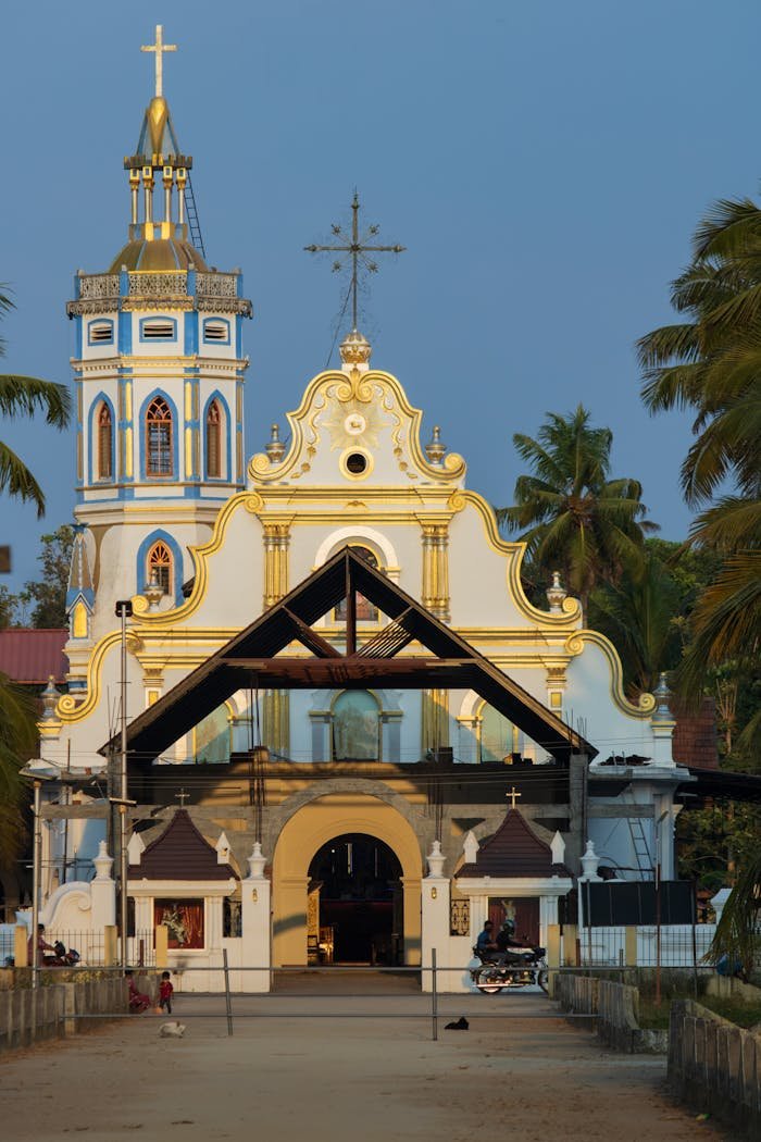 Mastering the First Impression: Your intriguing post title goes here Stunning facade of an Orthodox church with intricate designs under a clear blue sky.